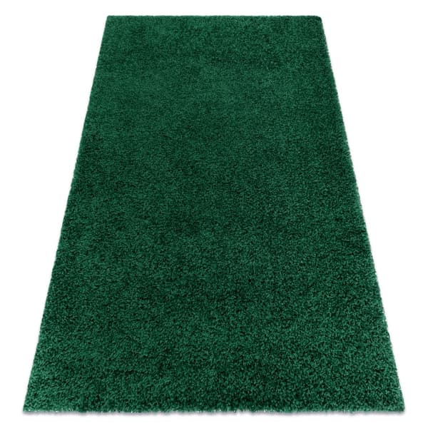 Matta SOFFI shaggy 5cm flaskgrön, 180x270 cm