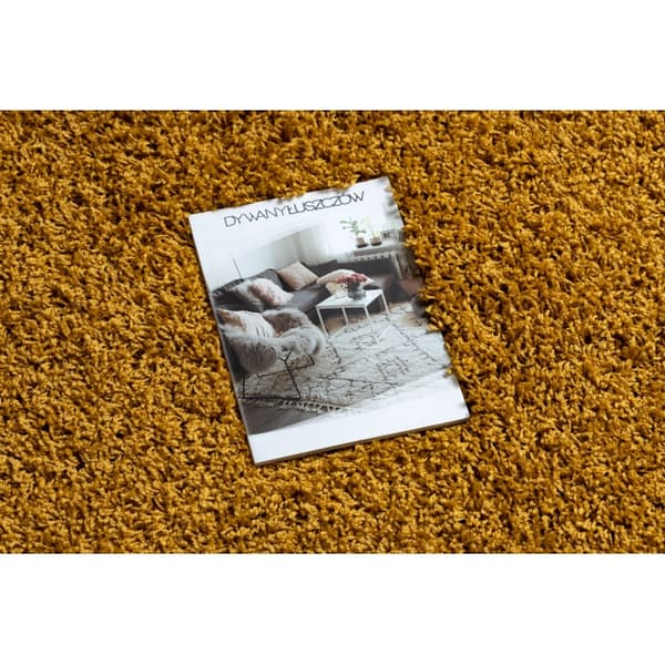 Tæppe SOFFI shaggy 5cm guld, 180x270 cm