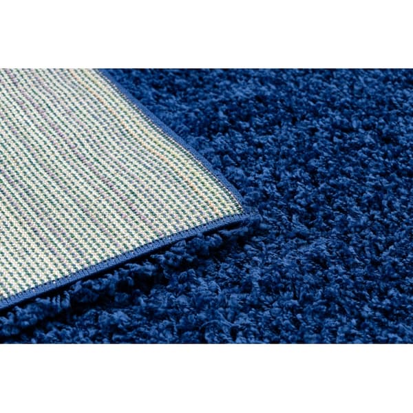 Tæppe SOFFI shaggy 5cm marineblå blå, 160x220 cm