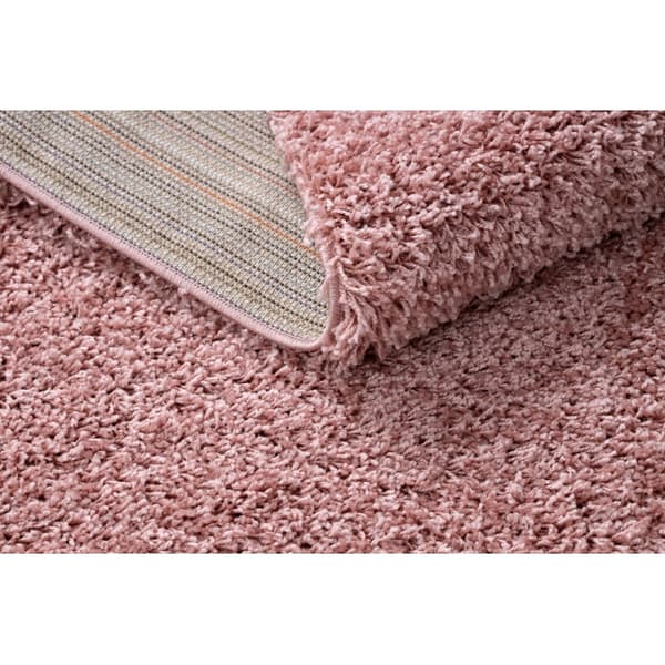 Matta, Löpare SOFFI shaggy 5cm rosa - för kök, korridor och hall, 70x300 cm