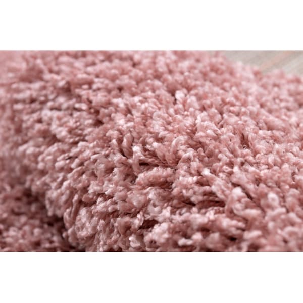 Matta, Löpare SOFFI shaggy 5cm rosa - för kök, korridor och hall, 70x300 cm