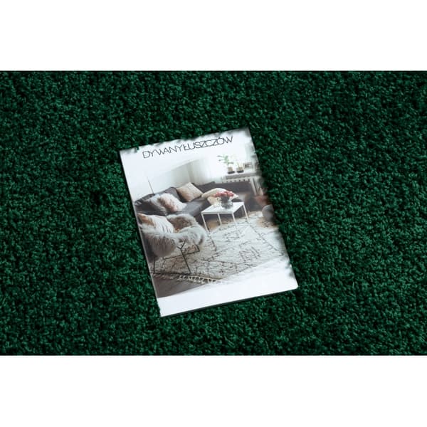Matto, Matto SOFFI shaggy 5cm pullon vihreä - keittiöön, eteinen, käytävään, 70x300 cm