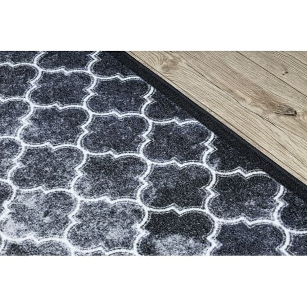Gummibelægning 100 cm CLOVER grå, 100x340 cm