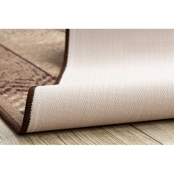 Gångmatta halkskydd ESSENZA gummi beige 100 cm, 100x330 cm