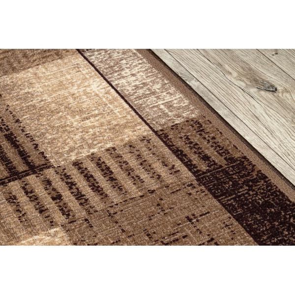 Gångmatta halkskydd ESSENZA gummi beige 100 cm, 100x330 cm