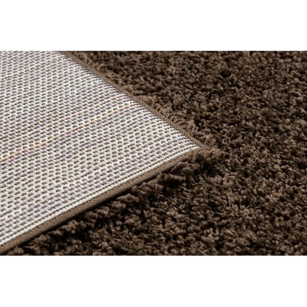 Matta, Löpare SOFFI shaggy 5cm flaskgrön - för kök, korridor och hall, 80x250 cm