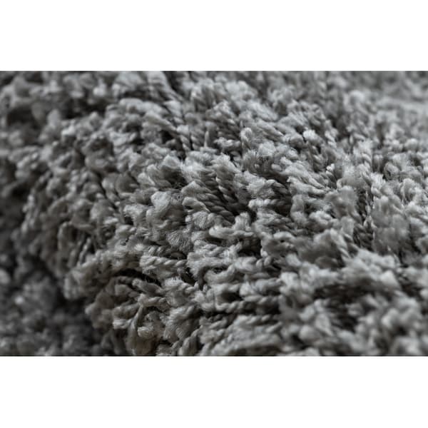 Tæppe, Fortovet SOFFI shaggy 5cm grå - ind i køkkenet, til gangen, til korridoren, 80x200 cm