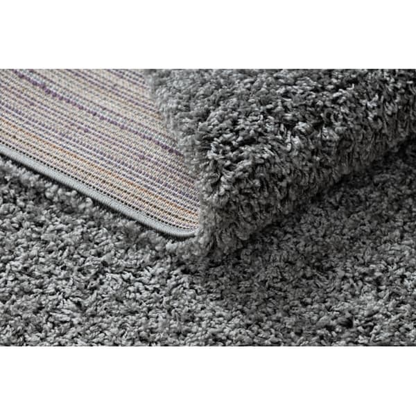 Tæppe, Fortovet SOFFI shaggy 5cm grå - ind i køkkenet, til gangen, til korridoren, 80x300 cm