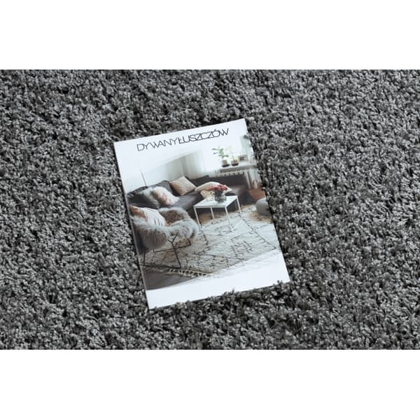 Tæppe, Fortovet SOFFI shaggy 5cm grå - ind i køkkenet, til gangen, til korridoren, 80x300 cm