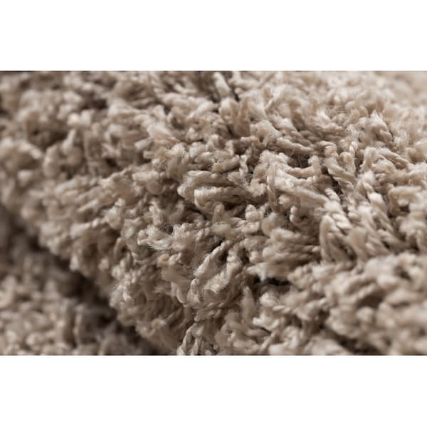 Tæppe, Fortovet SOFFI shaggy 5cm beige - ind i køkkenet, til gangen, til korridoren, 80x200 cm