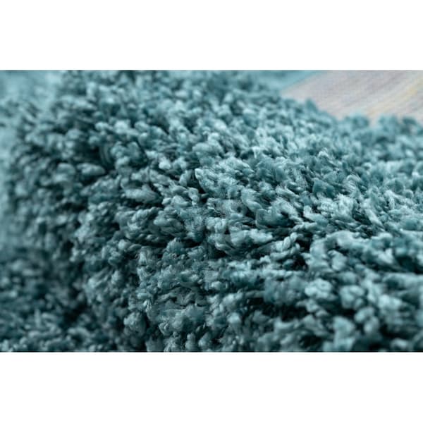 Matto, Matto SOFFI shaggy 5cm sininen - keittiöön, eteinen, käytävään, 80x250 cm