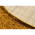 Miniatyrbillede 3 af 5: Tæppe SOFFI hjul shaggy 5cm guld, cirkel 120 cm