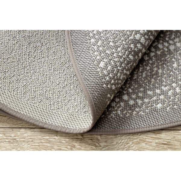 Matto pyörä STRING SIZAL FLAT 48834686 Pisteet, beige, cirkel 120 cm