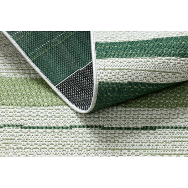 Tæppe Strenge SISAL COLOR 19676362 Linjer beige / grøn, 80x150 cm
