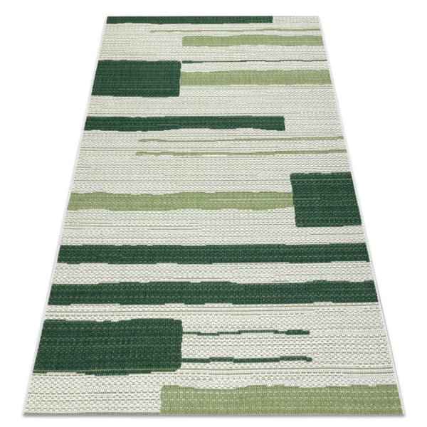 Tæppe Strenge SISAL COLOR 19676362 Linjer beige / grøn, 200x290 cm