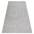 Pikkukuva 1 / 5: Matto STRING SIZAL FLAT 48832637 Pyörät, pisteet harmaa / kerma, 120x170 cm