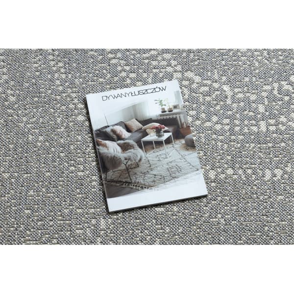 Matta SISAL FLAT 48832637 Cirklar, prickar grå / kräm, 160x230 cm
