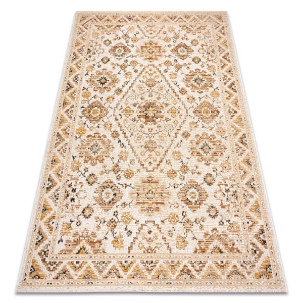 Matta COLOR 19521460 SISAL prydnad, ram, kanel - beige, 160x230 cm