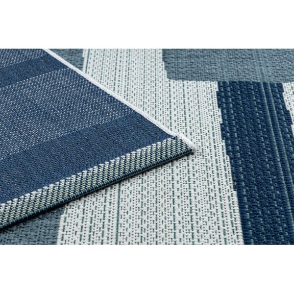Tæppe Strenge SISAL COLOR 19676369 Linjer beige / blå, 80x150 cm