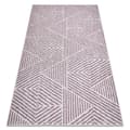 Miniatyrbillede 1 af 5: Tæppe Strenge SISAL COLOR 47176260 Linjer, trekanter, zigzag beige / puce, 80x150 cm