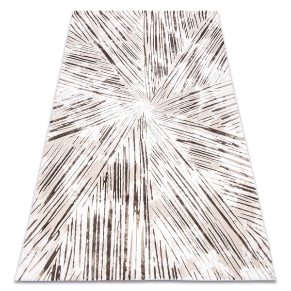 Matta ACRYLIC VALS 0W1733 C56 46 Abstraktion spatial 3D ivory / beige, 240x340 cm