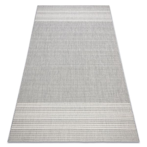 Matto STRING SIZAL FLAT 48829637 Herringbone harmaa, 80x150 cm