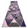 Miniatyrbild 1 av 5: Löpare anti-halk TRIANGLER gummi violett 90 cm, 90x290 cm