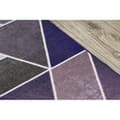 Miniatyrbild 5 av 5: Löpare anti-halk TRIANGLER gummi violett 90 cm, 90x350 cm