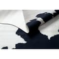 Miniatyrbild 4 av 5: Matta Artificial Cowhide, Ko G5069-1 vit svart Läder, 100x150 cm