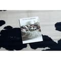 Miniatyrbild 2 av 5: Matta Artificial Cowhide, Ko G5069-1 vit svart Läder, 100x150 cm