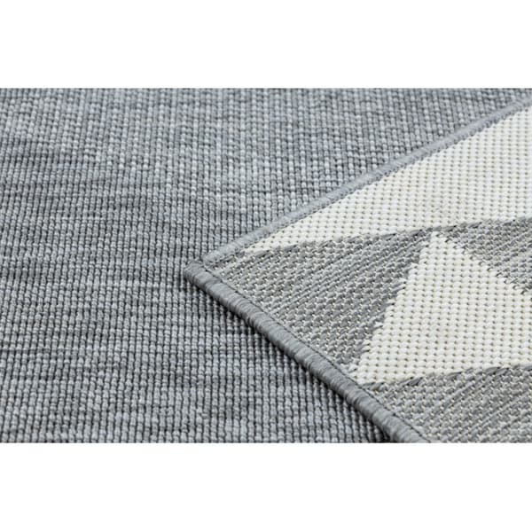 Matta SPRING 20409332 triangles sisal, ögla - grå, 160x230 cm