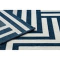 Miniatyrbild 3 av 5: Matta SPRING 20421994 labyrint sisal, ögla - kräm / blå, 200x290 cm
