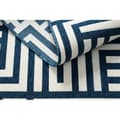 Miniatyrbild 4 av 5: Matta SPRING 20421994 labyrint sisal, ögla - kräm / blå, 200x290 cm