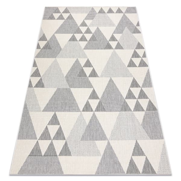 Matta SPRING 20409662 triangles sisal, ögla - kräm, 120x170 cm