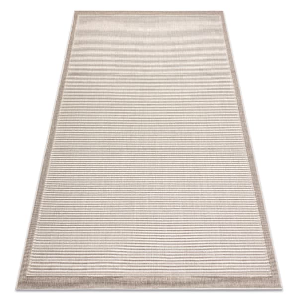 Matta SPRING 20411558 rader, ram sisal, ögla - beige, 80x150 cm