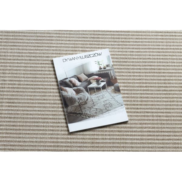 Matta SPRING 20411558 rader, ram sisal, ögla - beige, 120x170 cm