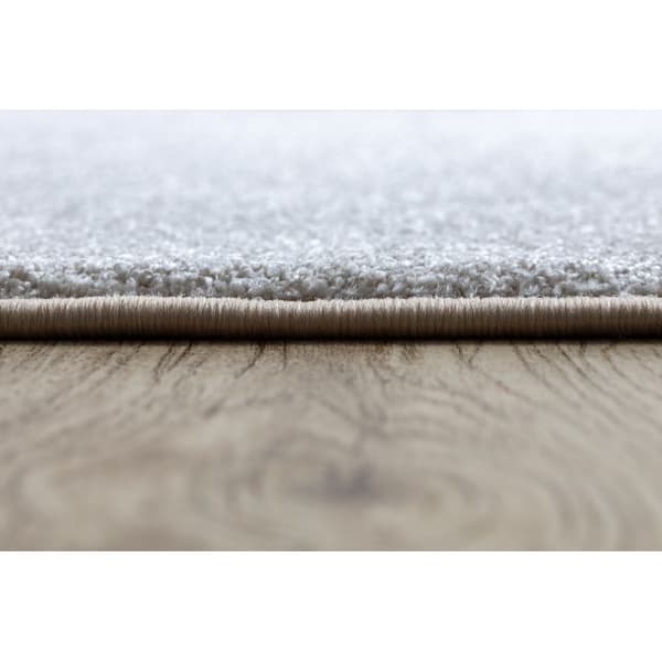 Matta, runda SAN MIGUEL grädde 031 vanlig, platt, en färg, cirkel 170 cm