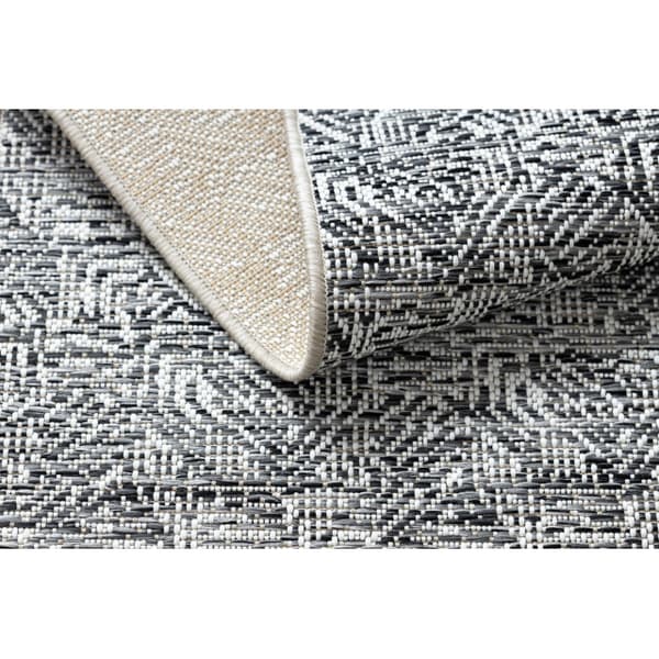 Tæppe Strenge SISAL COLOR 47373960 Labyrinth grå / beige, 80x150 cm