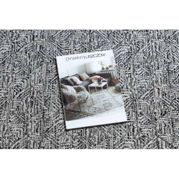 Matto String SIZAL COLOR 47373960 Labyrintti harmaa / beige, 200x290 cm