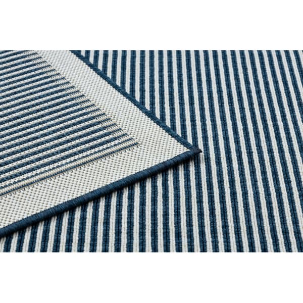 Matta SPRING 20411994 rader, ram sisal, ögla - blå, 200x290 cm