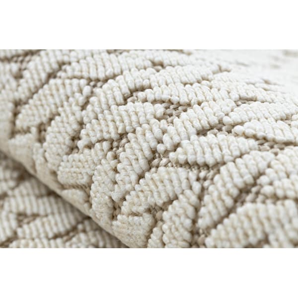 Tæppe SPRING 20467558 Sildeben, chevron streng, looping - beige, 80x150 cm