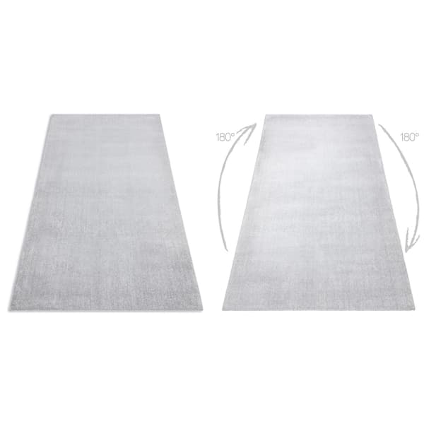 Modern tvättmatta LATIO 71351060 silver, 60x115 cm
