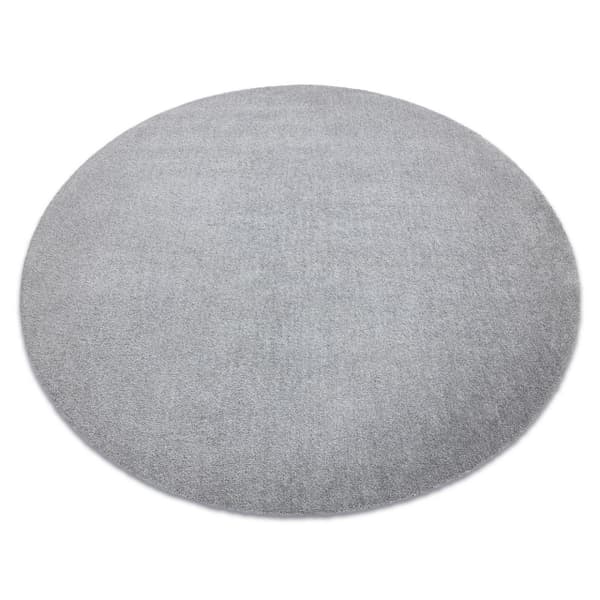 Modern tvättmatta LATIO 71351060 cirkel silver, cirkel 80 cm