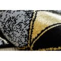 Miniatyrbild 5 av 5: Modern GLOSS Matta, Löpare 400B 86 snygg, glamour, art deco, 3D geometrisk svart / guld, 60x300 cm