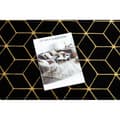 Miniatyrbild 2 av 5: Modern GLOSS Matta, Löpare 409C 86 Kub snygg, glamour, art deco svart / guld, 60x300 cm