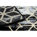 Pikkukuva 3 / 5: Matto, Matto GLOSS moderni 409A 82 Kuutio, tyylikäs, glamour, art deco musta / harmaa / kulta , 70x300 cm