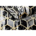 Pikkukuva 4 / 5: Matto, Matto GLOSS moderni 409A 82 Kuutio, tyylikäs, glamour, art deco musta / harmaa / kulta , 70x300 cm