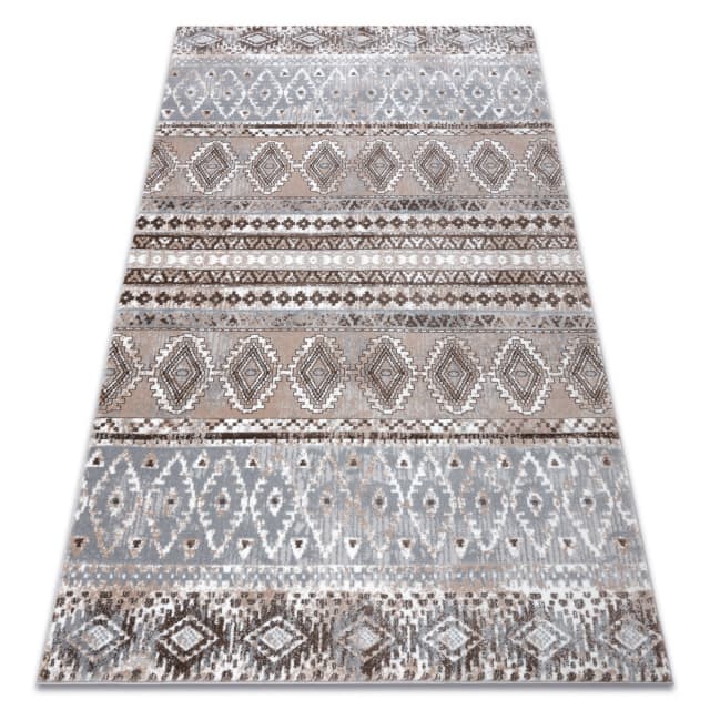 Matta ARGENT - W4029 Boho beige / grå, 133x190 cm