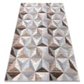 Miniatyrbild 1 av 5: Matta ARGENT - W6096 triangles beige / grå, 133x190 cm