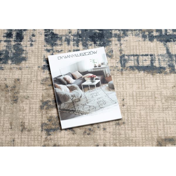 Tæppe NAIN Overdubbed vintage 7005/50955 beige / marineblå blå, 80x150 cm